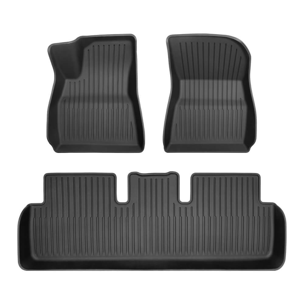 Tesstudio Custom Fit Floor Mat Set - Enhanced Protection & Durability For Tesla Model 3 Highland-Tes studioInterior,Model 3 Highland interior,Model 3 Highlandtesla accessories