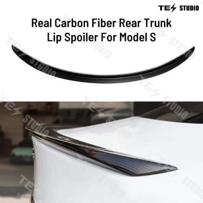 Tesstudio Tesla Model S Carbon Fiber Trunk Spoiler (2014-2023) Tail Wing