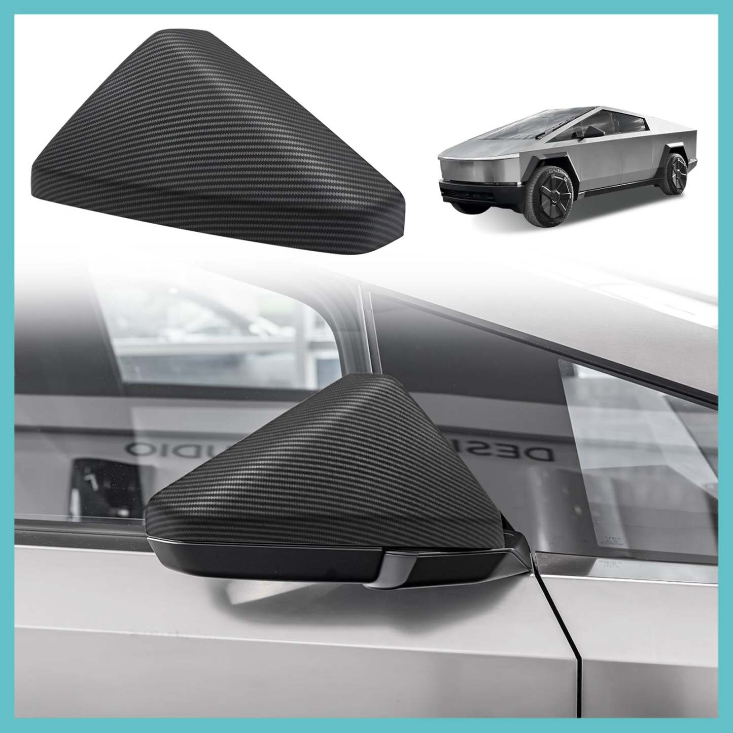 Tesstudio Side Mirror Covers for Cybertruck