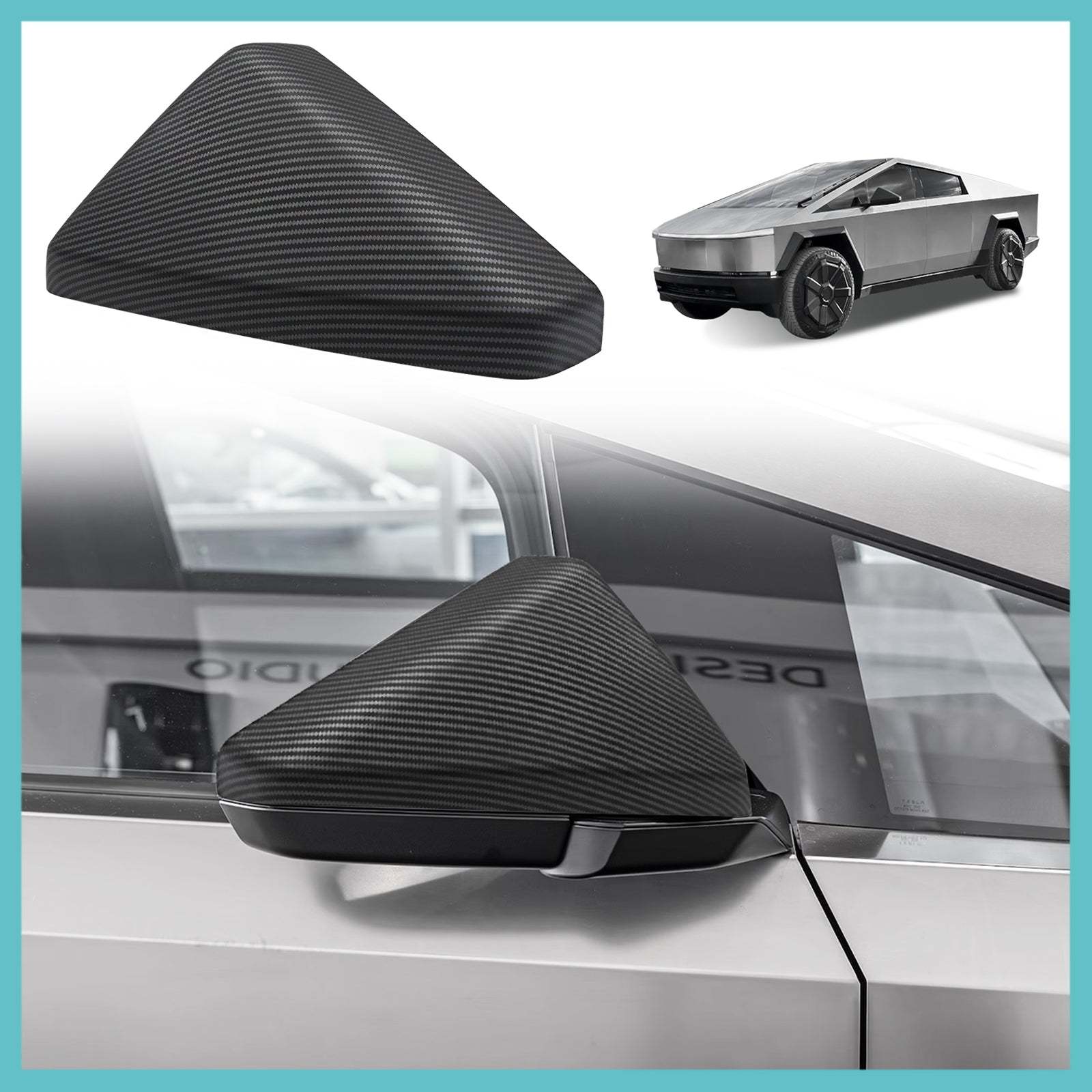 Tesstudio Side Mirror Covers for Cybertruck