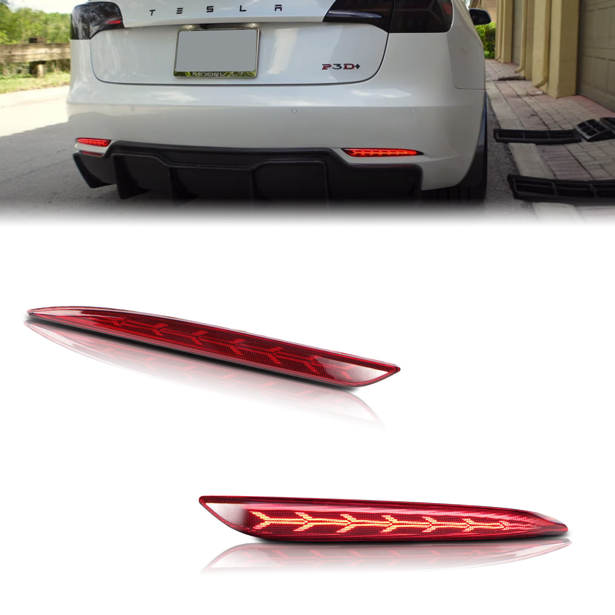 Model 3/Y Rear Bumper Tail Light-Tes studioLighting Upgrade,Model Y,Model 3,Model 3 Exterior,Model Y Exteriortesla accessories