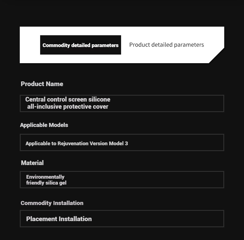 Tesla Interior Accessories Model 3 Highland Model Y Juniper Silicone Central Screen Protector Frame Tesstudio?