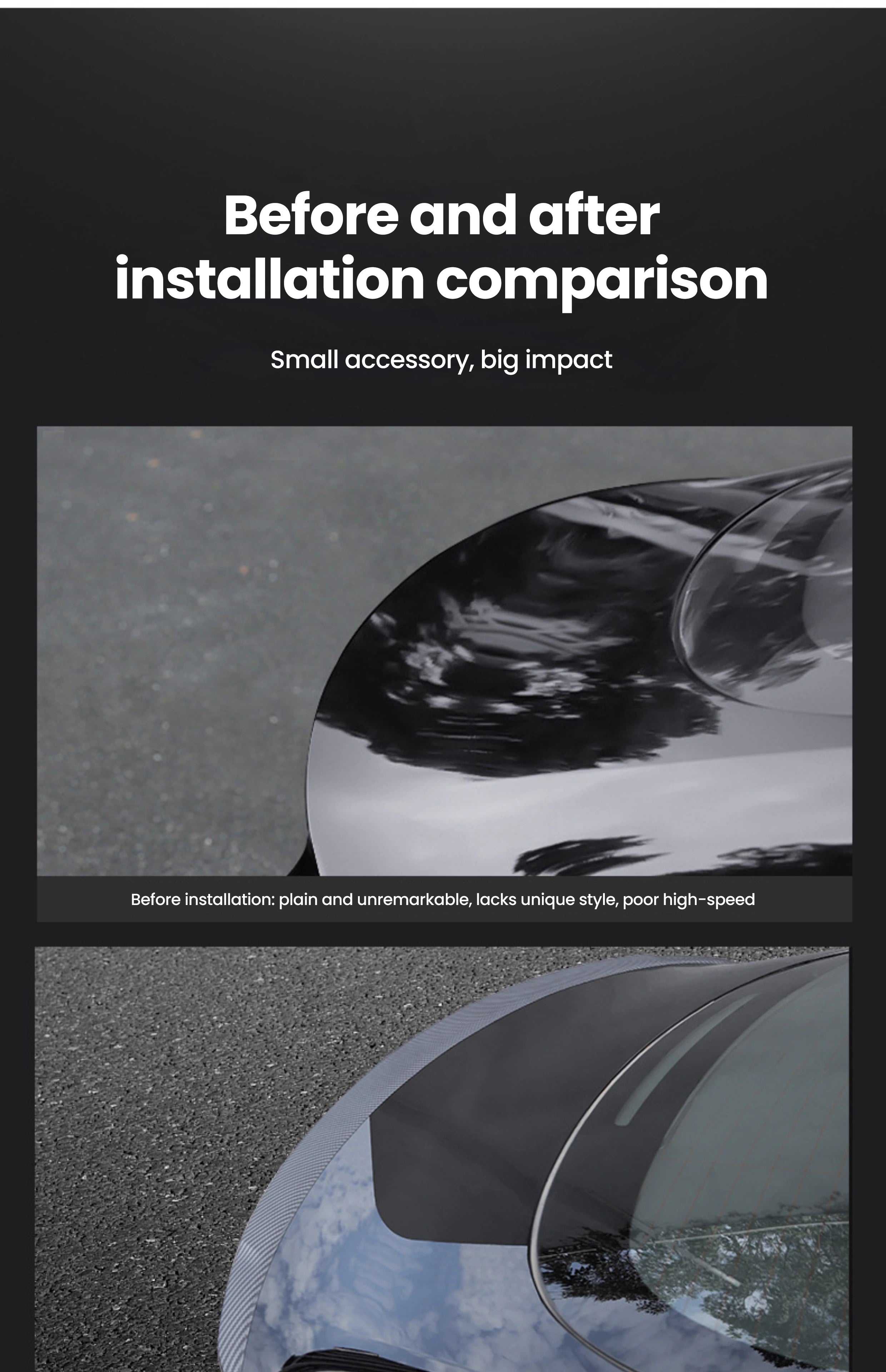 Tesla Model 3/Y/S  Model Y Juniper Real Carbon Fiber Tail Spoiler Wing Tesstudio?