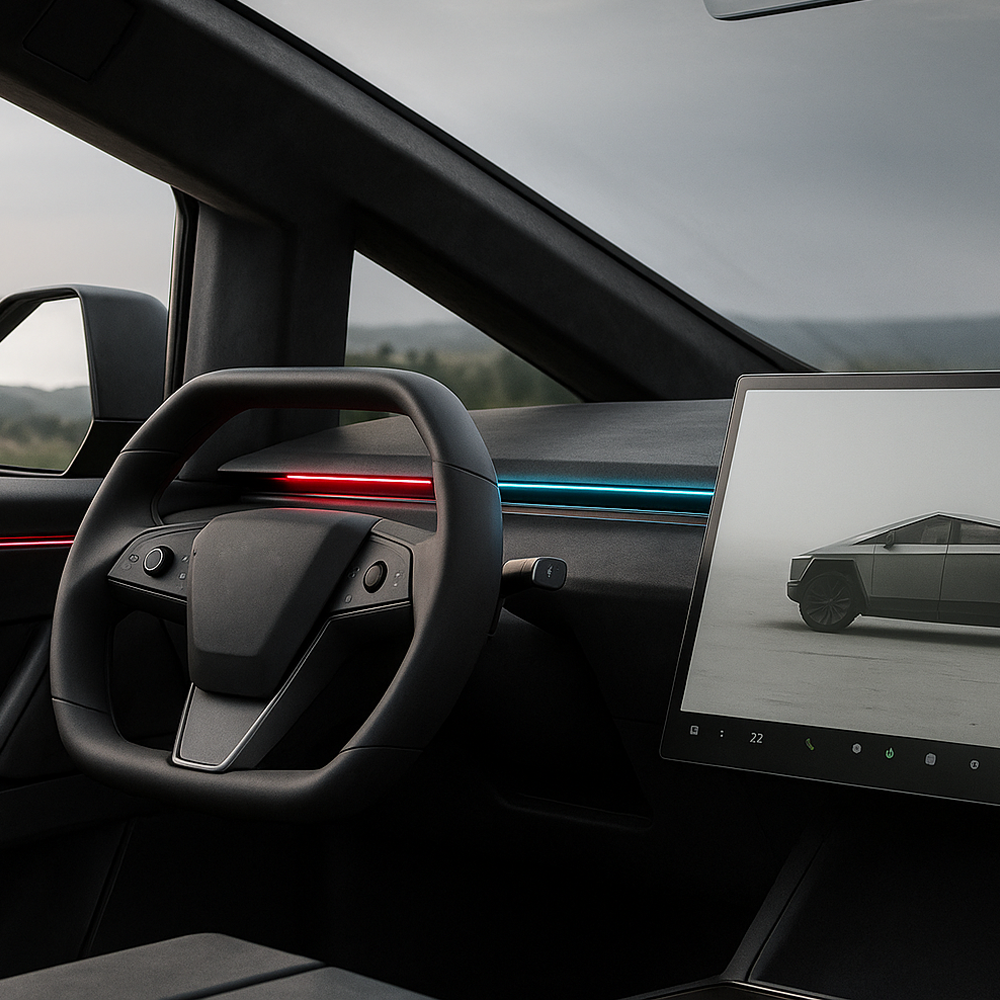 BSD 2.0 Blind Spot Detection System For Tesla Cybertruck Ambient Lighting