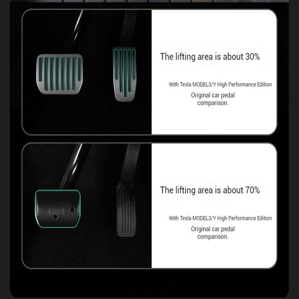 Tesla Brake Pedal Model 3/Y Foot Pedals Non-Slip Performance Foot Rest Tesla Model Y Interior Accessories Tesstudio?