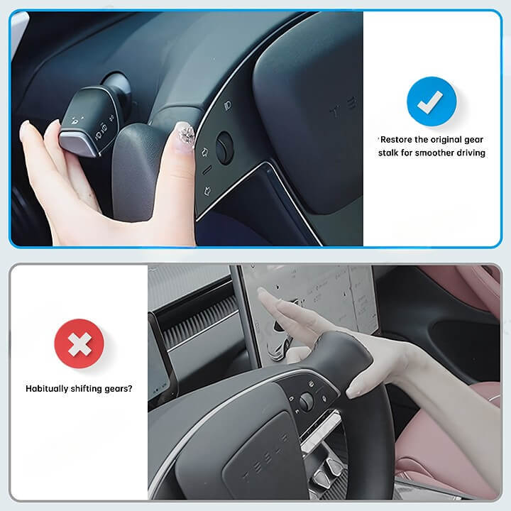 Tesstudio 2021-2024 Model S/X Turn signal & Gear Stalk - Original Style