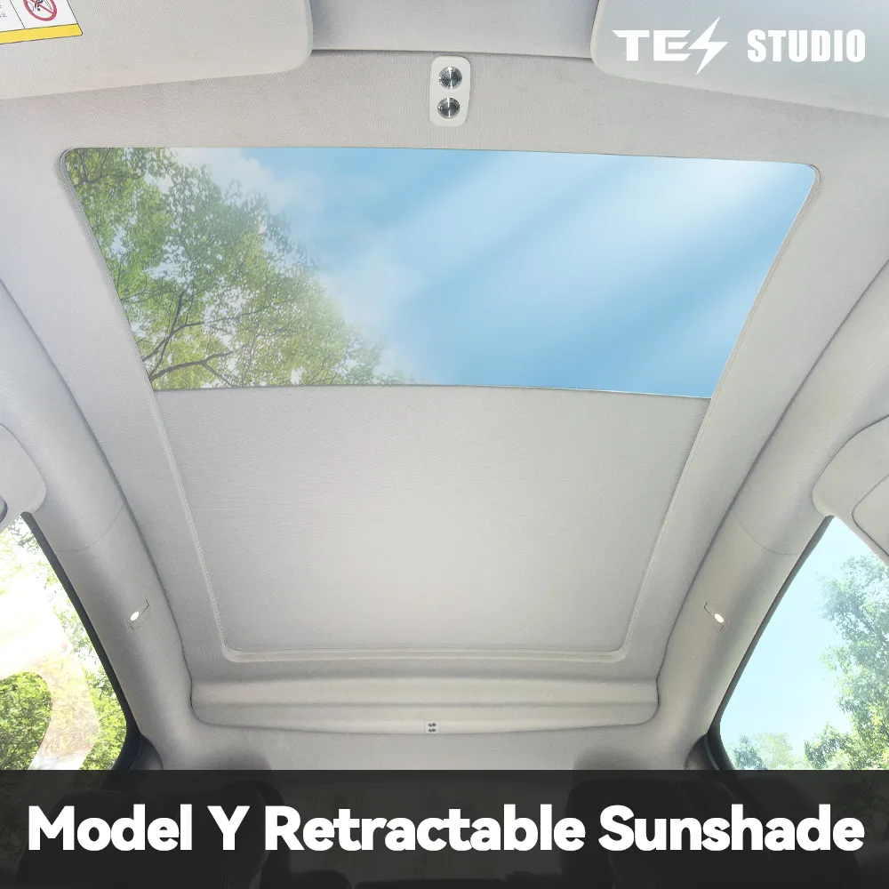  Tesla Model Y Electric Retractable Sunshade & 35L Trunk Refrigerator