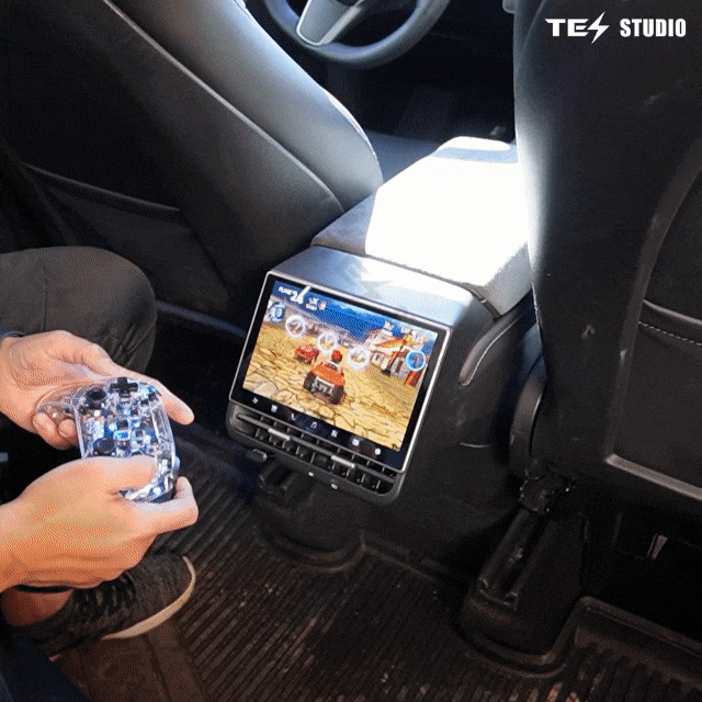 Tesstudio R86 Rear Entertainment Display For Model 3/Y - Smooth Travels, Joyful Children