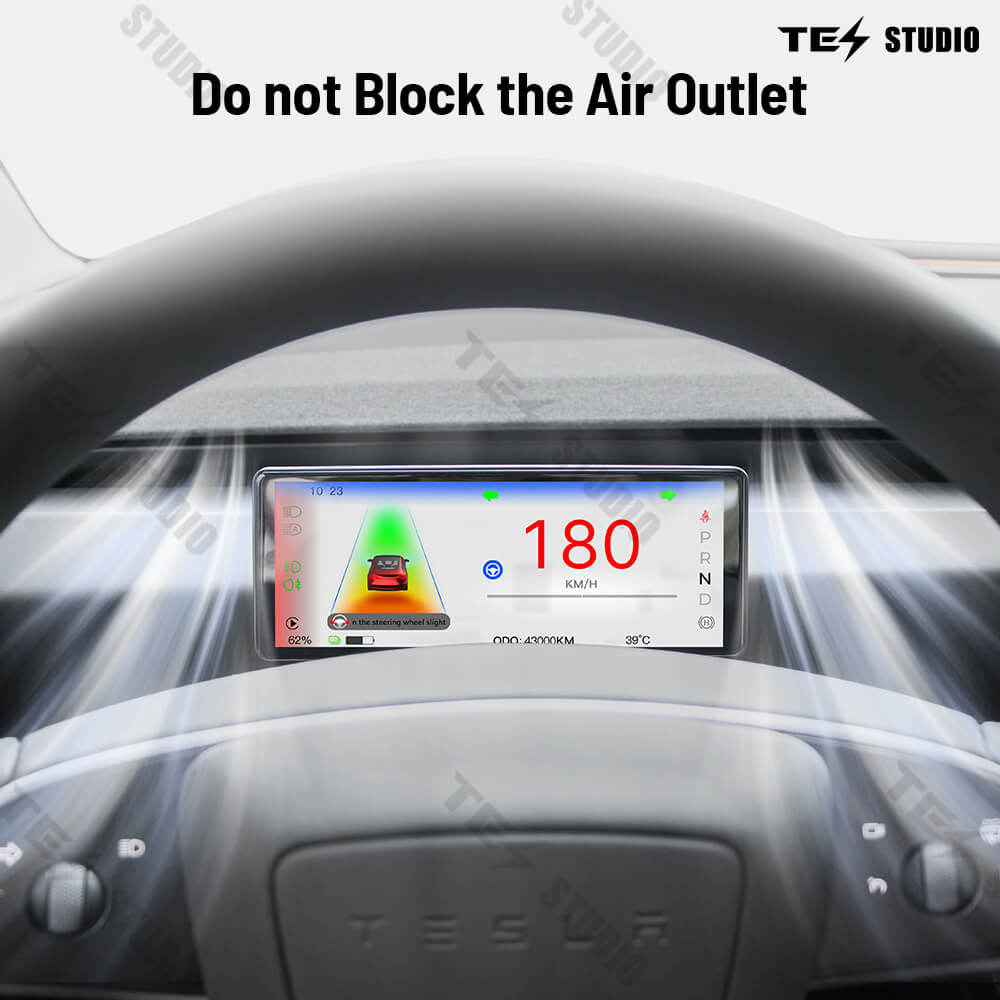 Tesstudio F68 Pro Front Dashboard Screen for Tesla Model 3/Y/Highland - Enhanced Display and Control