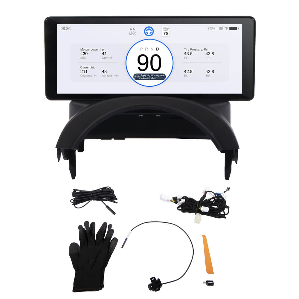 Tesstudio 6.86"  Dashboard Carplay Touch Screen for Tesla Model 3/Y/3 Highland (F68)