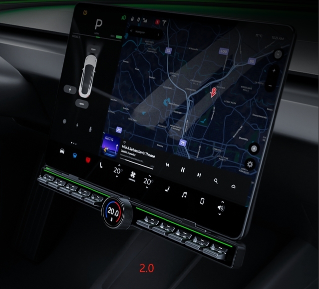 Tesstudio Magic Rotating Button Docking Station for Tesla Model 3/Y/Highland