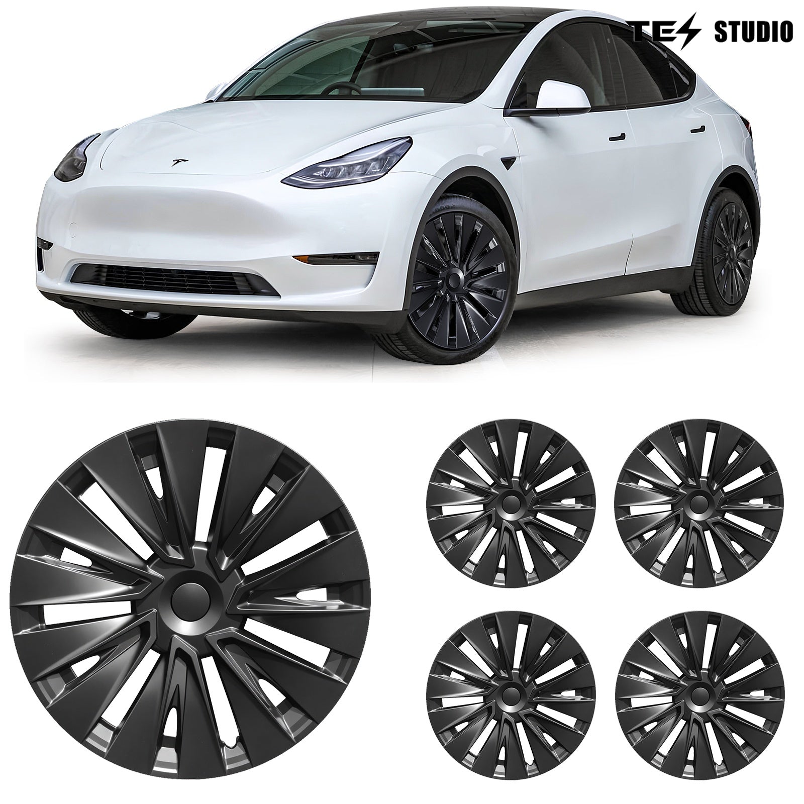 Tesla Model Y Hub Caps 19'' X Styel Wheel Cover Tesla Model Y Tire Accessories Model Y Exterior Accessories Tesstudio?