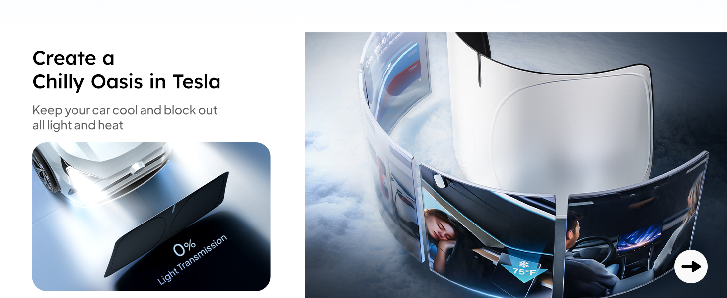 model y windshield sunshade