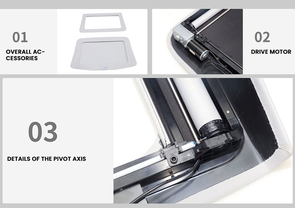 Tesla Model 3/ 3 Highland Power Sunshade Voice & Gesture Controlled Electric Sun Shade Tesstudio?