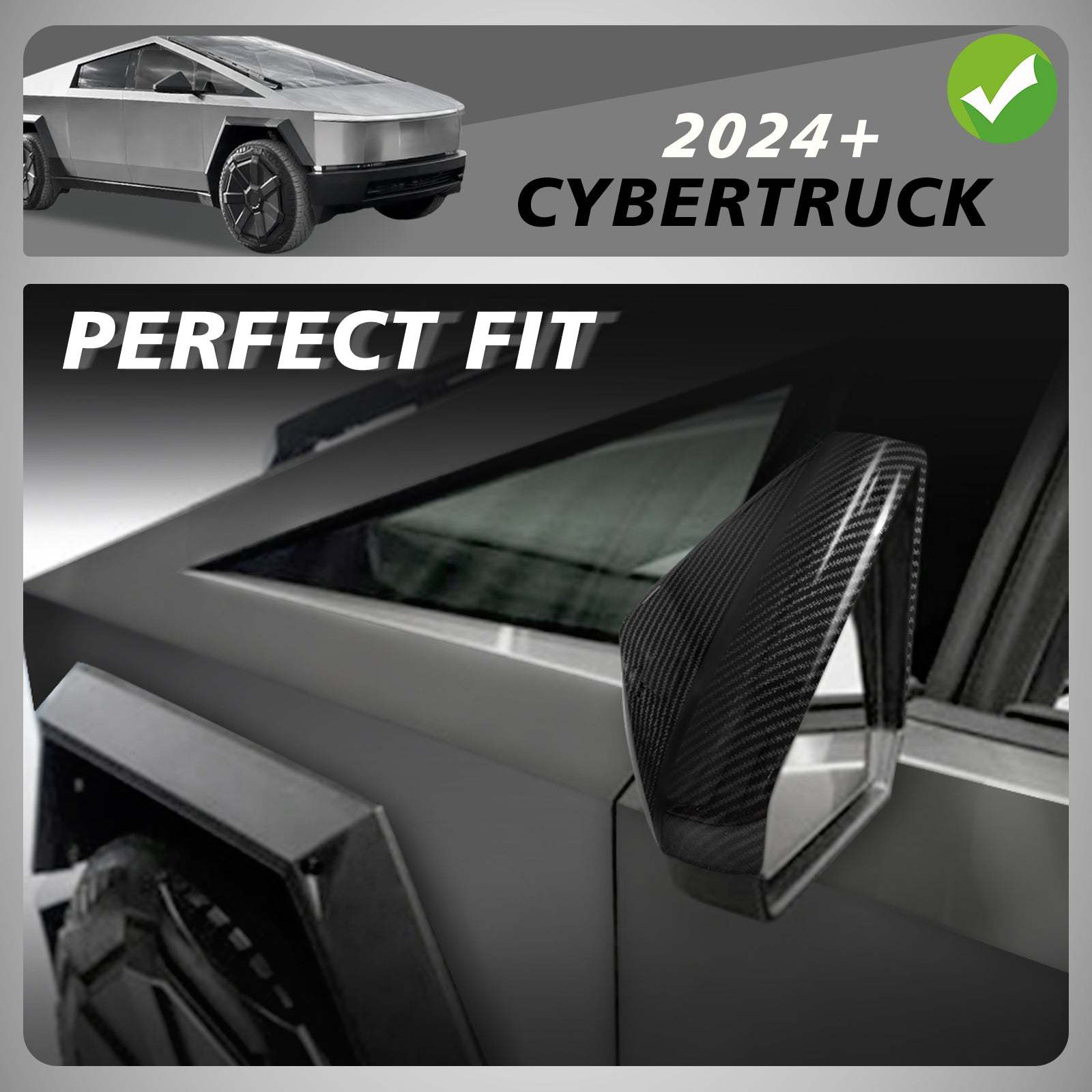 Tesstudio Side Mirror Covers for Cybertruck