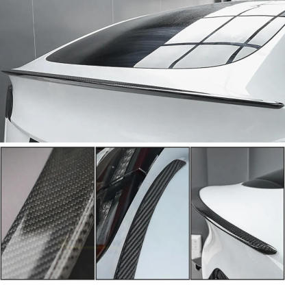 Tesla Model 3/Y Carbon Fiber Rear Trunk Lip Spoiler Tail Wing
