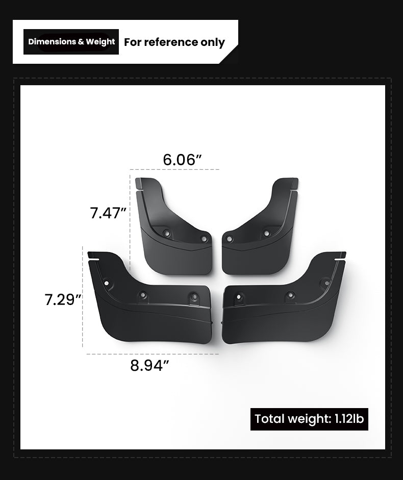 Tesla Model Y Juniper Mudflaps Mud Flaps Splash Guards Tesstudio?