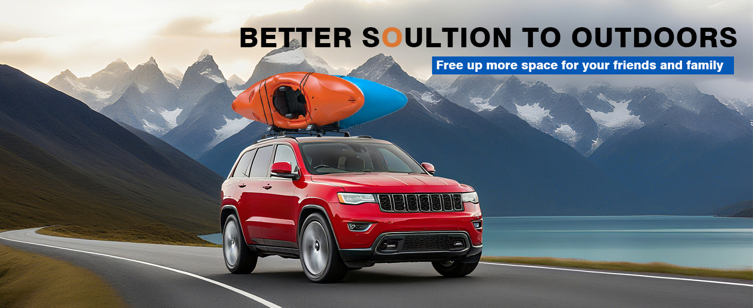 Roof Rack Cross Bars Compatible with Jeep Grand Cherokee L 2021-2025 and 2022 2023 2024 2025 Grand Cherokee WL