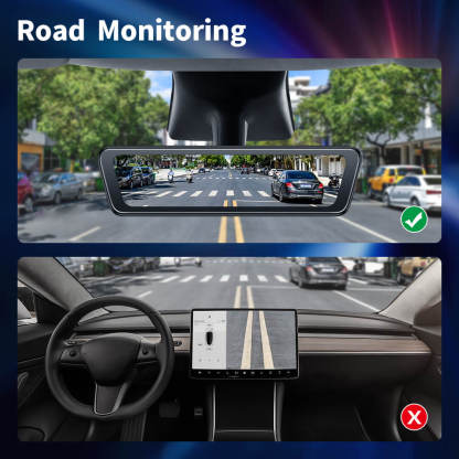 Tesstudio Tesla Model 3 Highland S82 Streaming Rearview Mirror with Night Vision Tesstudio®