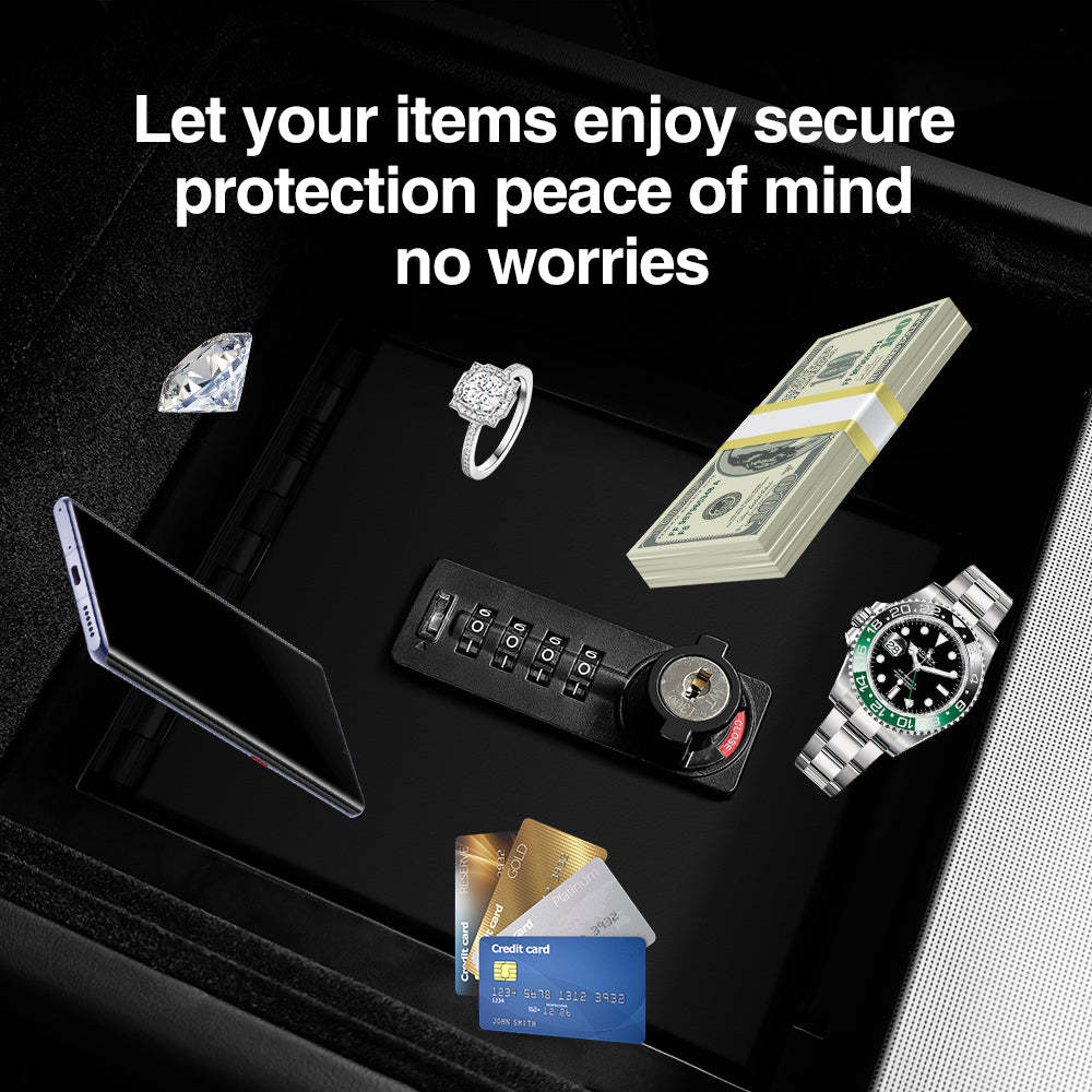 Tesstudio Tesla Center Console LockBox for Model 3 Highland & Model Y Juniper �C Secure Storage