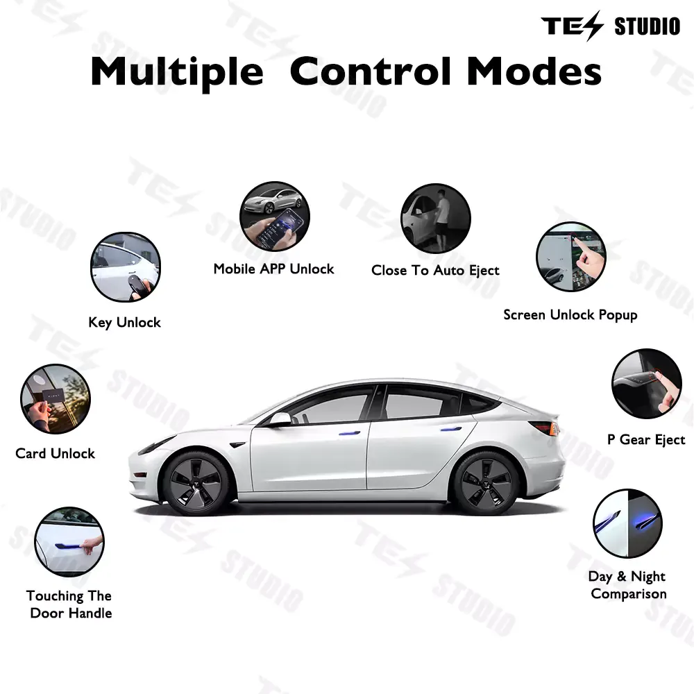 2021+ Model 3/Y/3 Highland Colorful Auto Door Handle (V6)