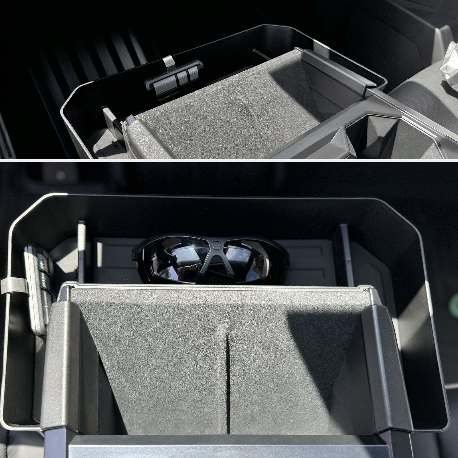 Tesstudio Bundle of Floor Lower Tray+ Cup Holder Front Tray for Cybertruck