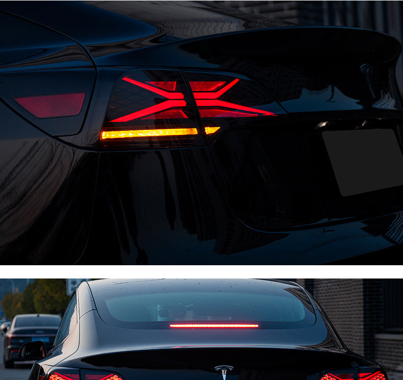 Tesla Model 3 Model Y Taillights Rear Lamp Assembly LED X-Style Tail lights Tesstudio?
