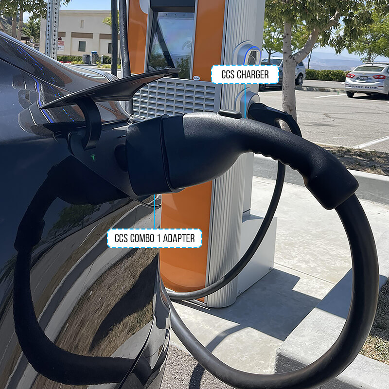 Tesstudio CCS Combo 1 Adapter USA Tesla DC Fast Charging - Only For Tesla Model S3XY Owners