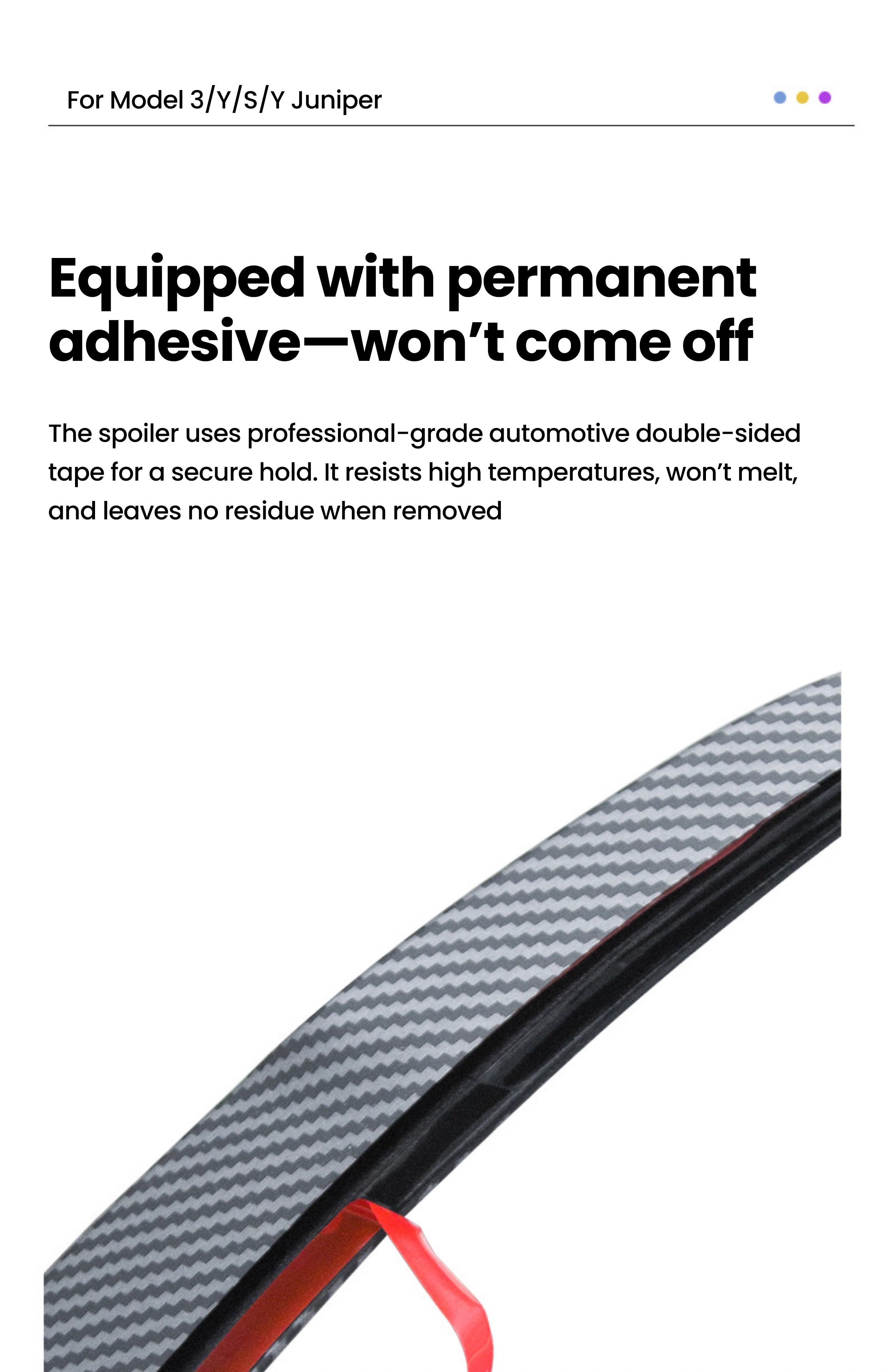 Tesla Model 3/Y/S  Model Y Juniper Real Carbon Fiber Tail Spoiler Wing Tesstudio?