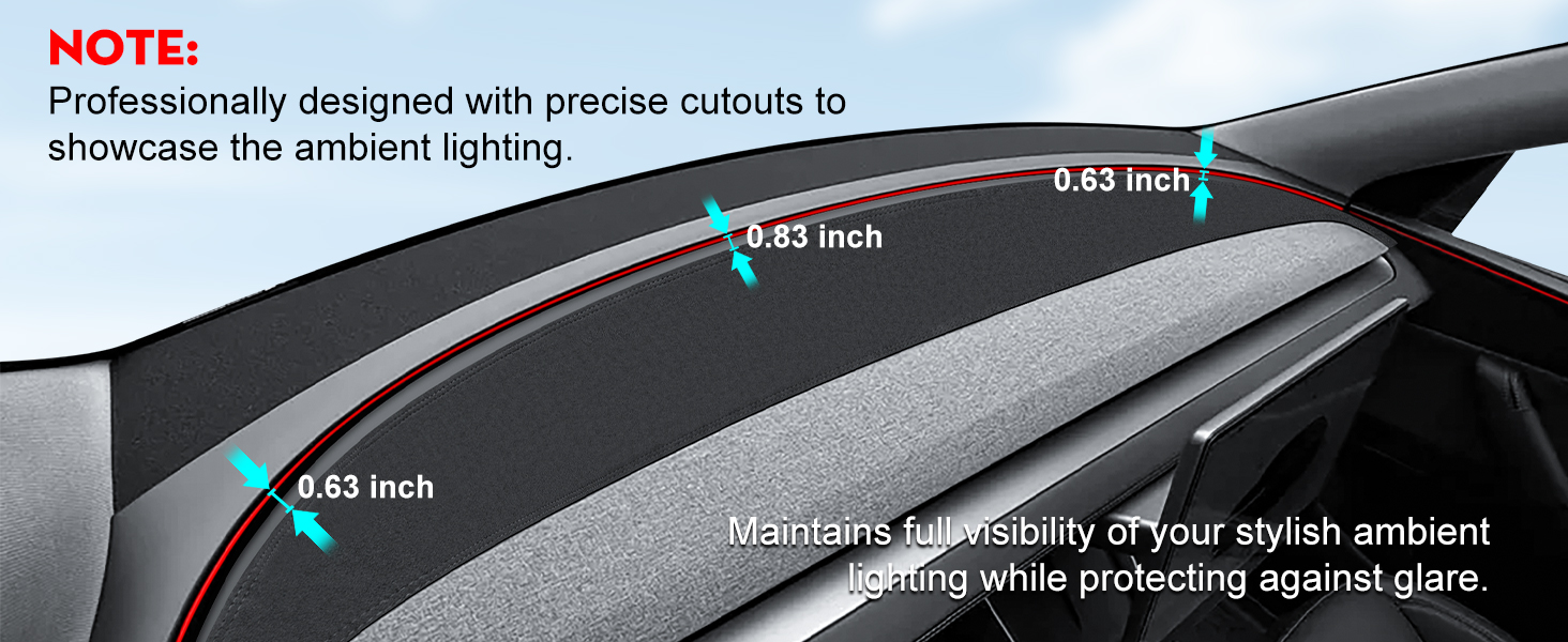 for Tesla Model Y Juniper Dashboard Cover