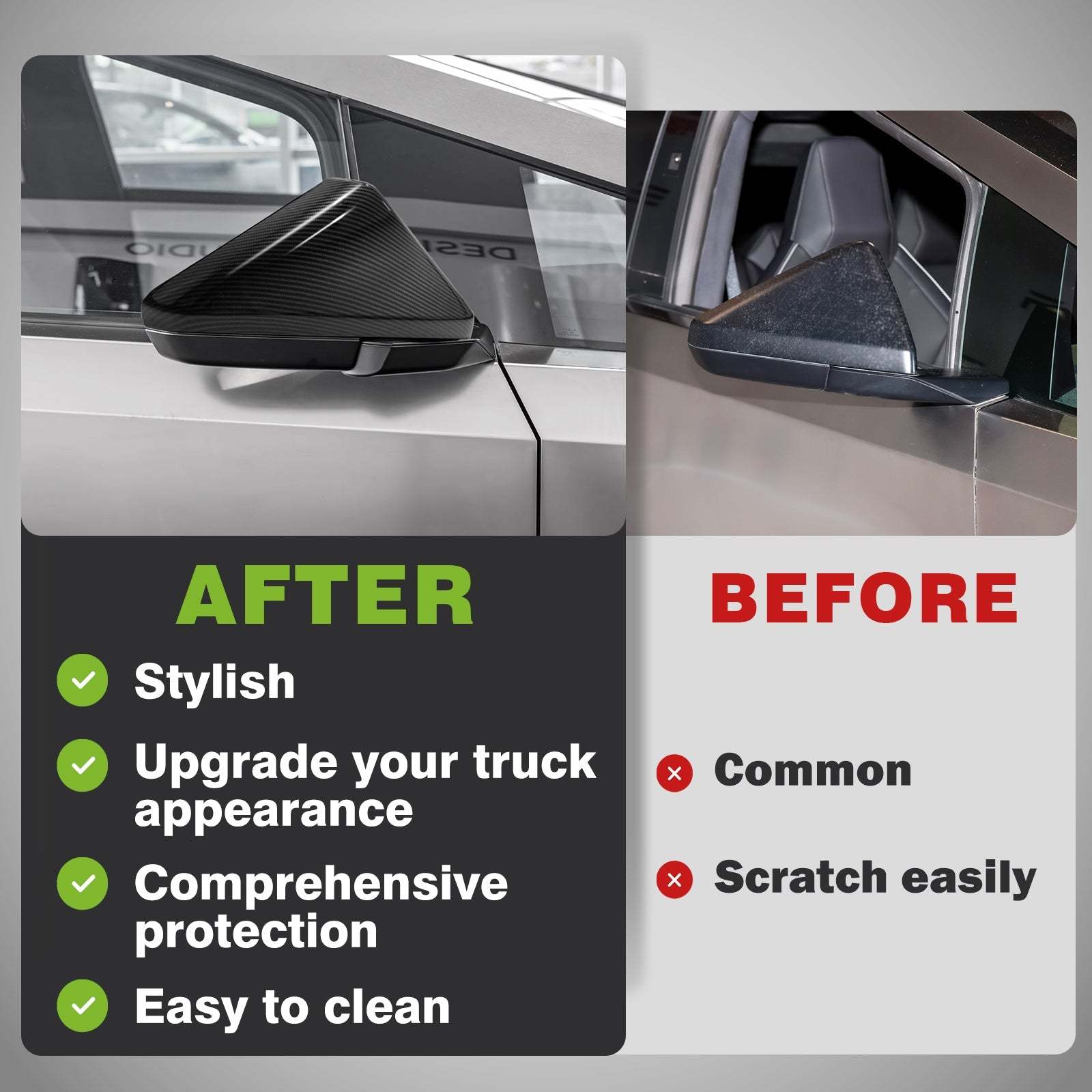 Tesstudio Side Mirror Covers for Cybertruck