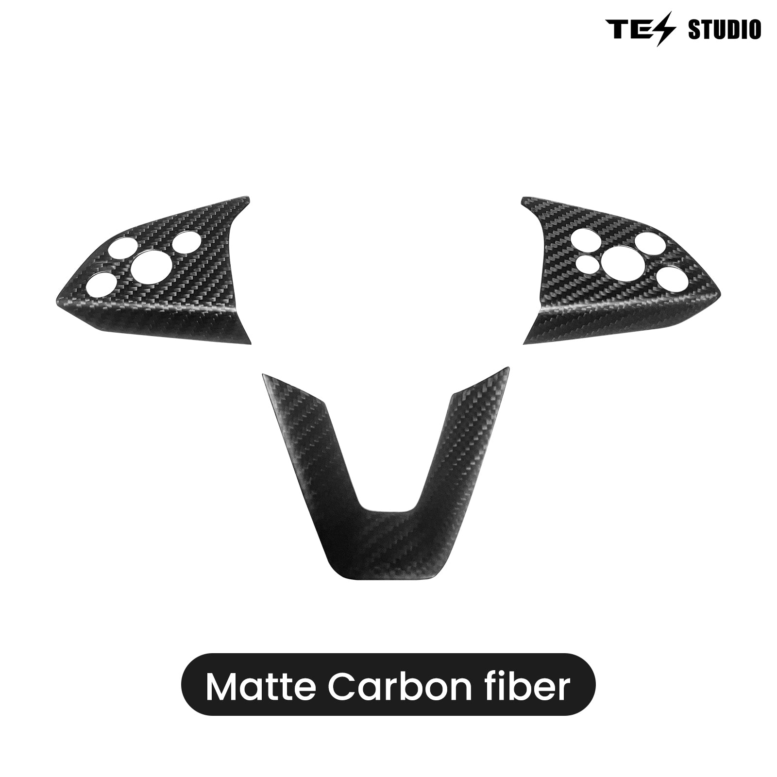 Tesla Accessories Model 3 Highland Steering Wheel Trim Cover Real Carbon Fiber Model 3 Highland Interior Accessories Tesstudio?