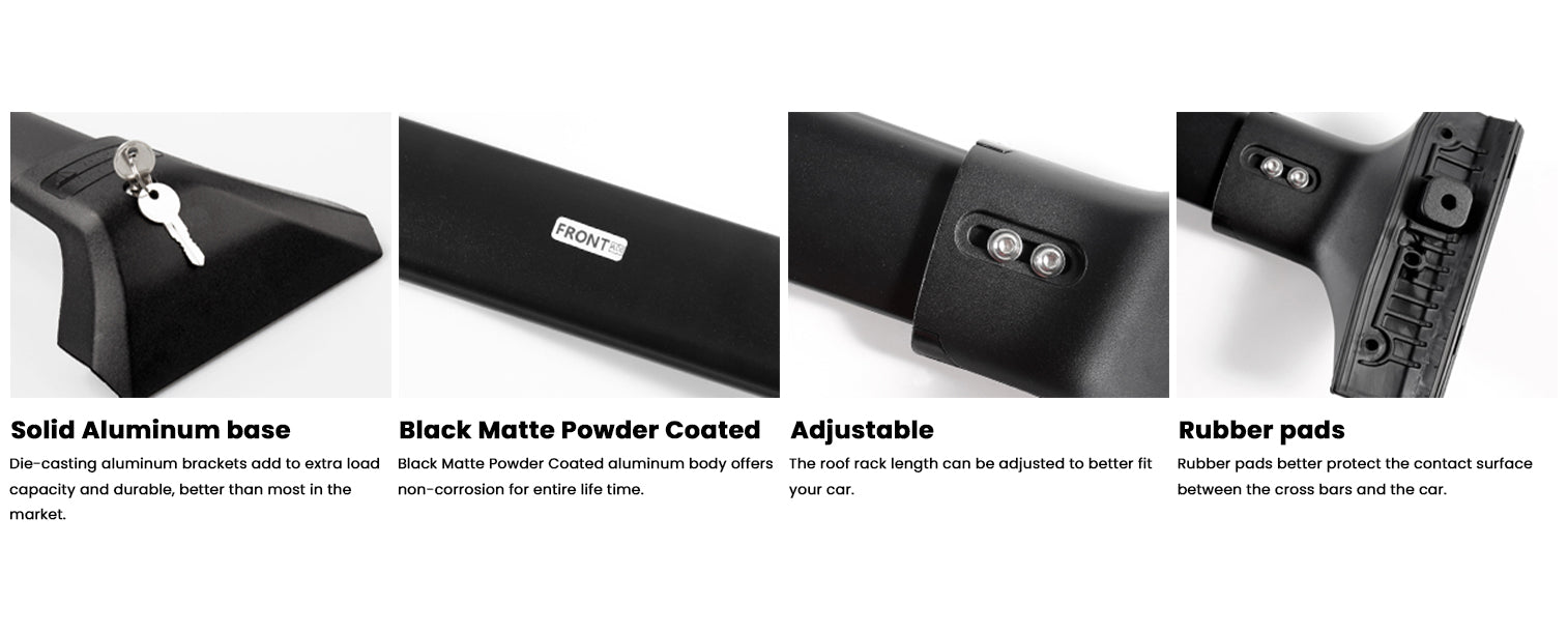 Lockable Roof Rack Crossbars For Ford Explorer 2021- 2025 Heavy Duty Anti-Theft Roof Rails