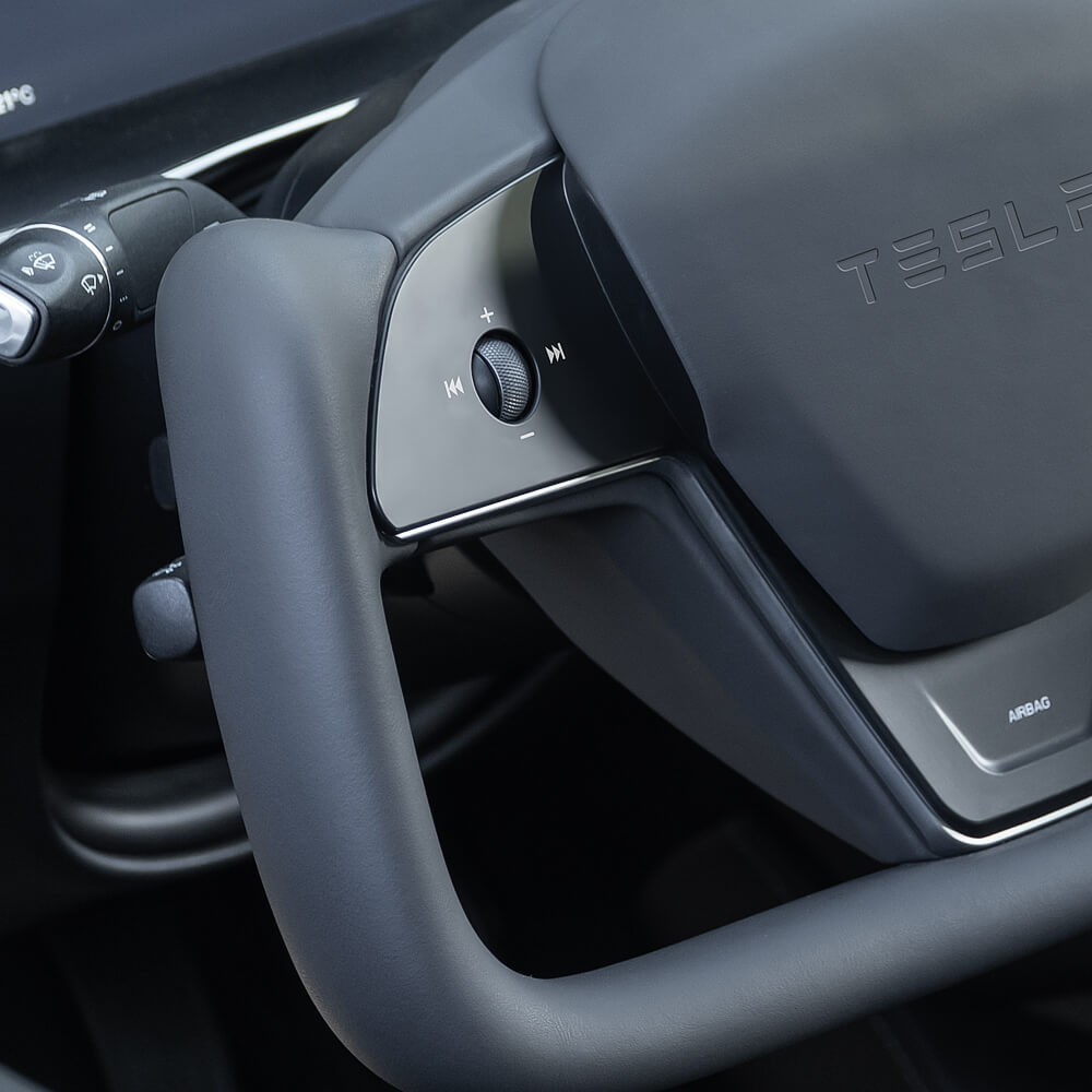 Tesstudio Custom Comfort & Style Yoke Steering Wheel Upgrade - For Tesla S/X (2012-2020)-Tes studioModel S interior,Model X interior,Steering Wheel,Model X,Model Stesla accessories