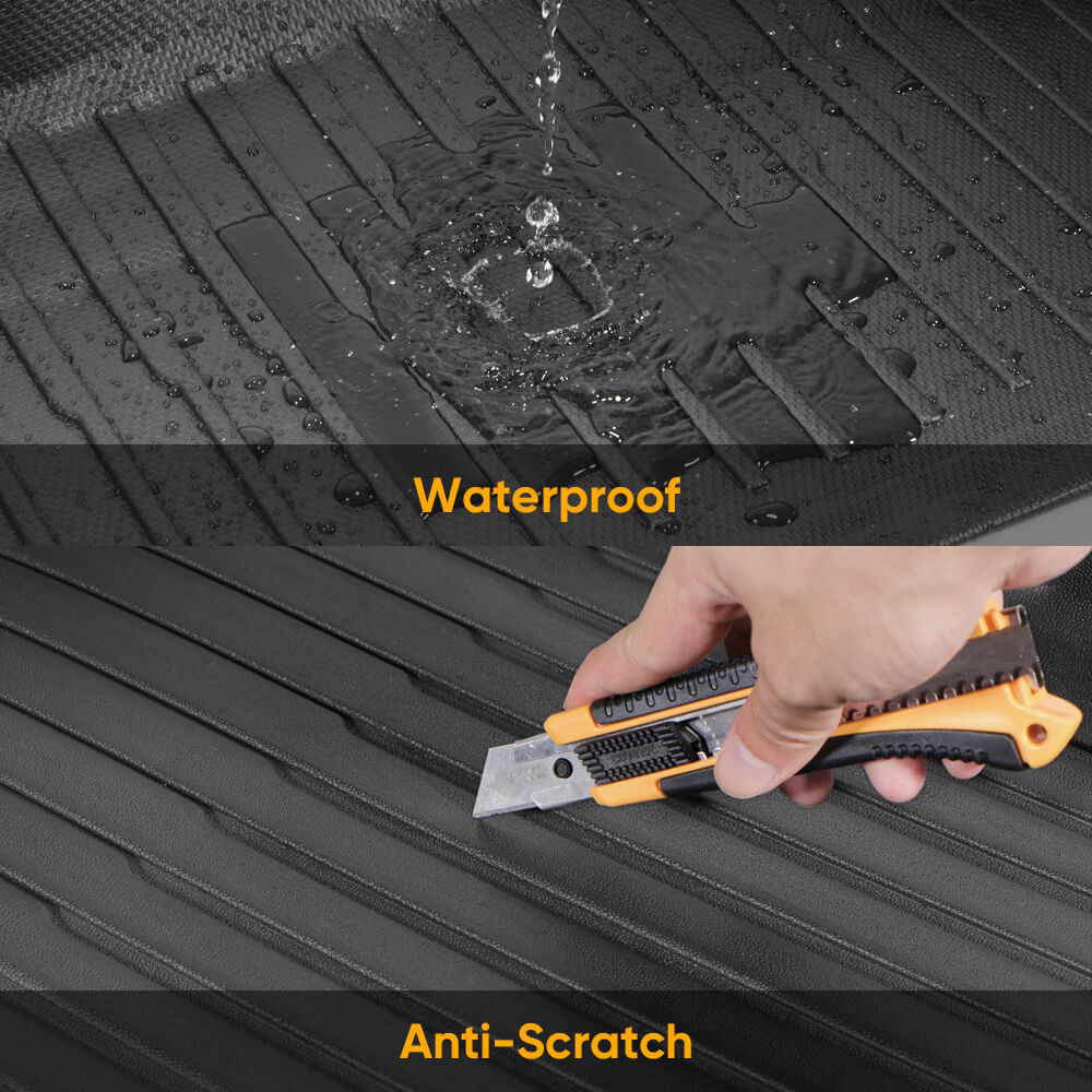 Tesstudio Custom Fit Floor Mat Set - Enhanced Protection & Durability For Tesla Model 3 Highland-Tes studioInterior,Model 3 Highland interior,Model 3 Highlandtesla accessories