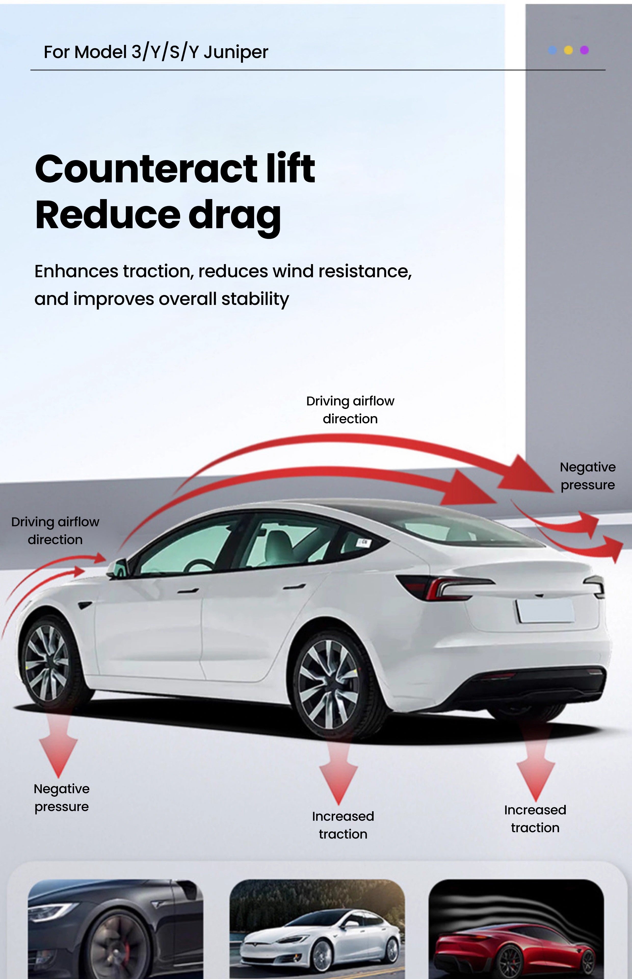 Tesla Model 3/Y/S  Model Y Juniper Real Carbon Fiber Tail Spoiler Wing Tesstudio?