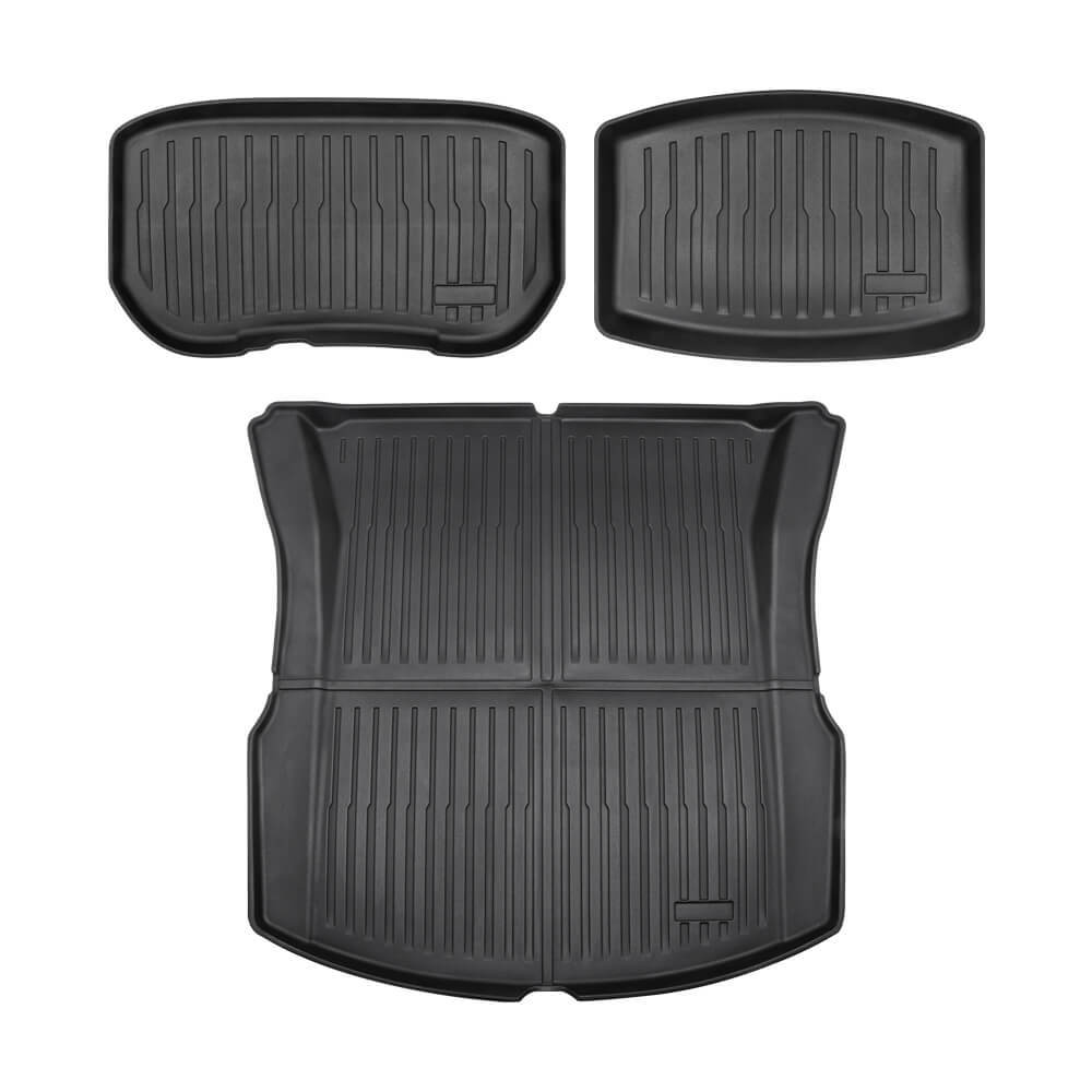 Tesstudio Custom Fit Floor Mat Set - Enhanced Protection & Durability For Tesla Model 3 Highland-Tes studioInterior,Model 3 Highland interior,Model 3 Highlandtesla accessories