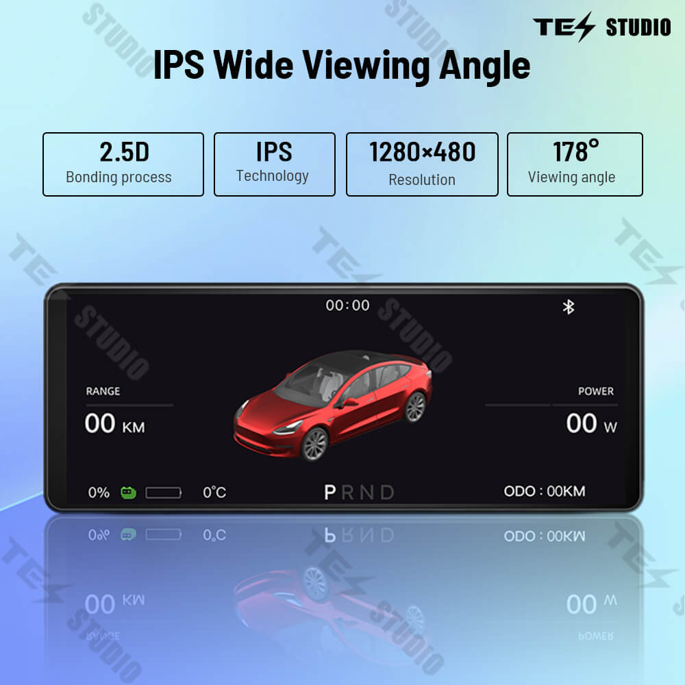 Tesstudio F68 Pro Front Dashboard Screen for Tesla Model 3/Y/Highland - Enhanced Display and Control