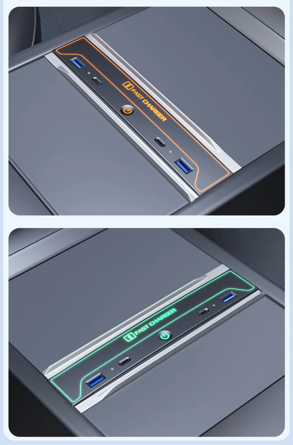 Tesla Model 3 Highland Center Console USB Hub Docking Station Fast Charger With Dynamic Ambient Light Tesstudio?