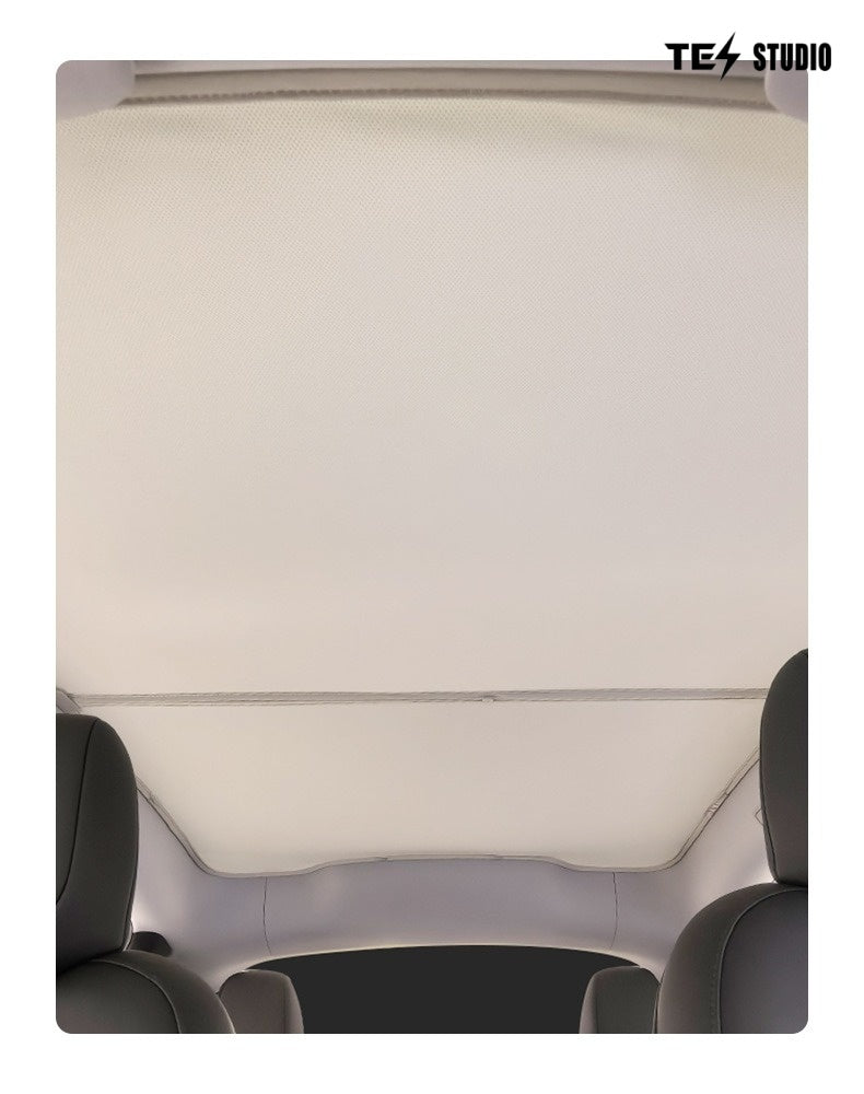 Tesla Model Y Juniper Crystal Mesh Sunshade  Model Y Juniper Sunshade Roof Shade Interior Accessories Tesstudio?