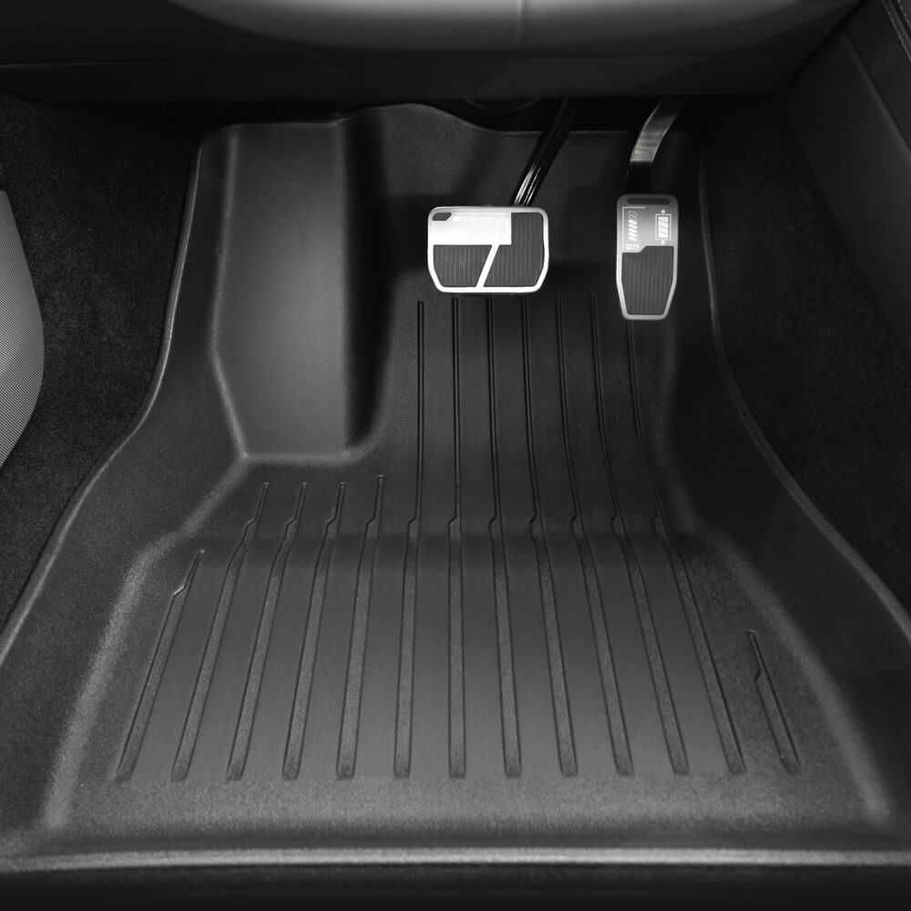 Tesstudio Custom Fit Floor Mat Set - Enhanced Protection & Durability For Tesla Model 3 Highland-Tes studioInterior,Model 3 Highland interior,Model 3 Highlandtesla accessories