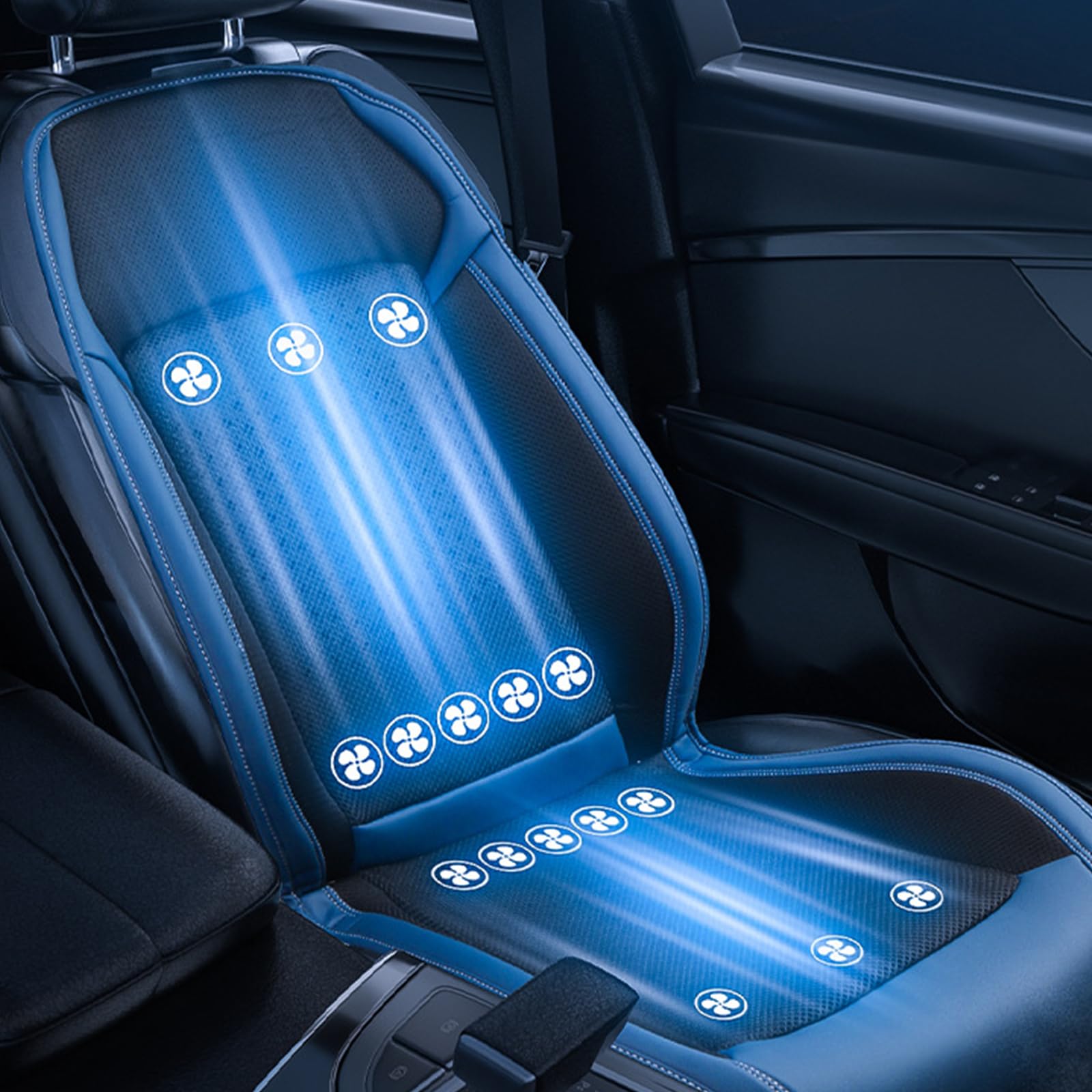 Tesstudio Ultimate Comfort Tesla Front Seat Cooling Seat Cover with 12 Fans and Massage