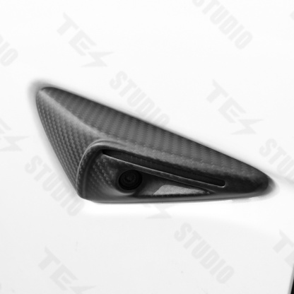 Tesstudio Real Carbon Fiber Side Camera Cover for Tesla Model 3 Model Y