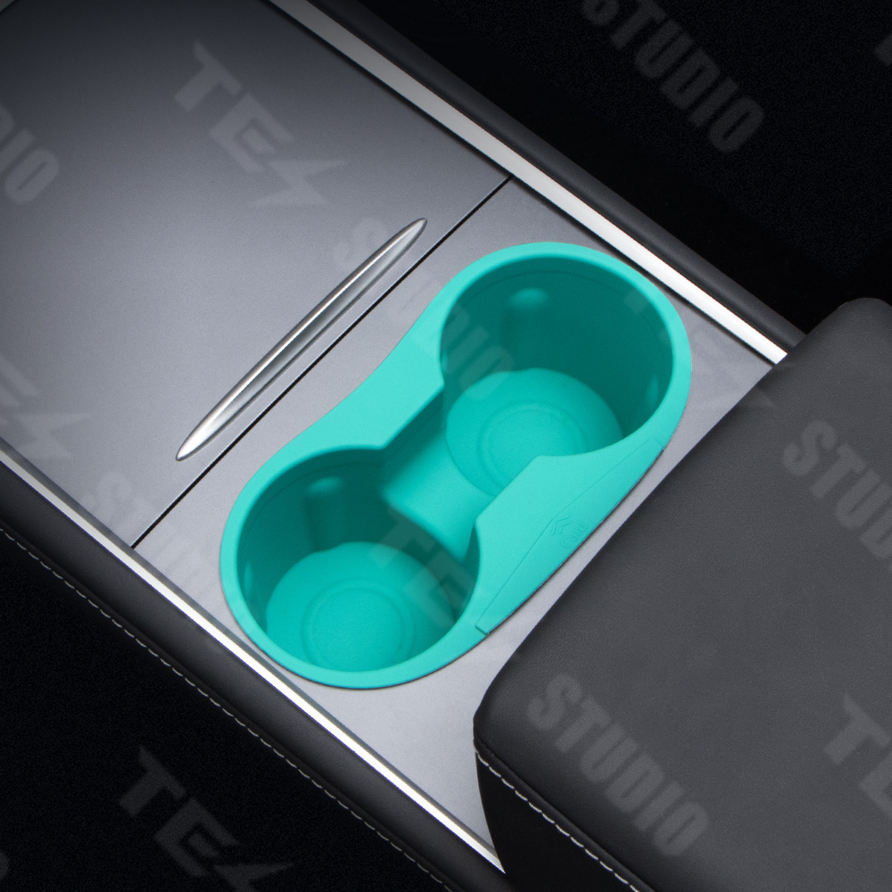 Tesstudio Silicone Center Console Cup Holder for Tesla Model 3/Y