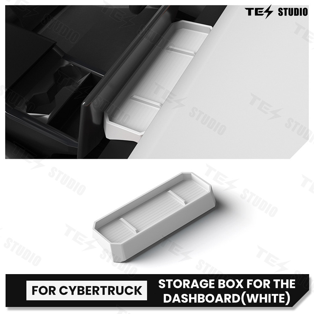 Tesstudio Cybertruck Accessories Silicone Dashboard Storage Box 