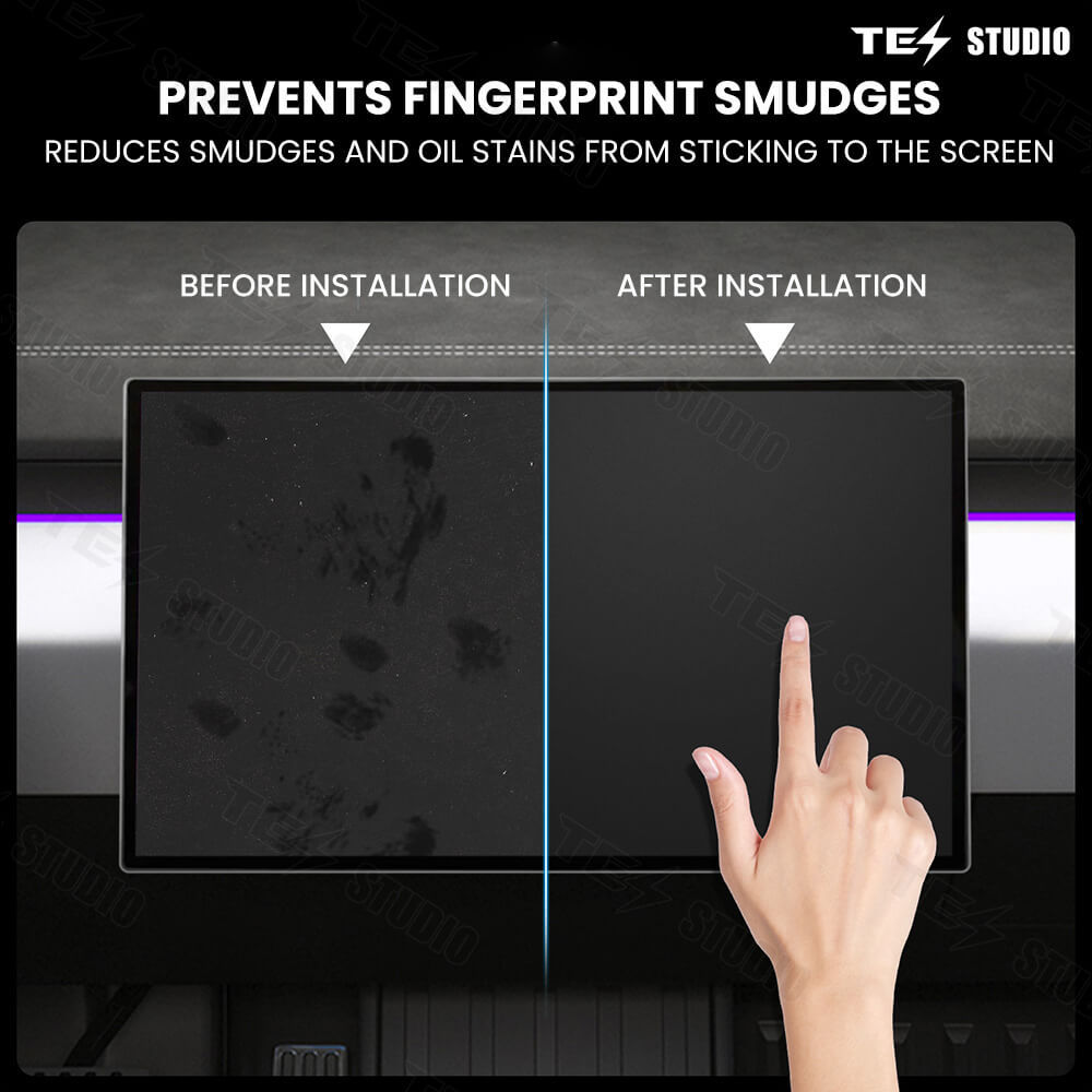 Tesstudio Ultra Tough Screen Protectors for Tesla Cybertruck 2024+/Front & Rear Display Covers 9H Hardness/Gift of an installation tool.