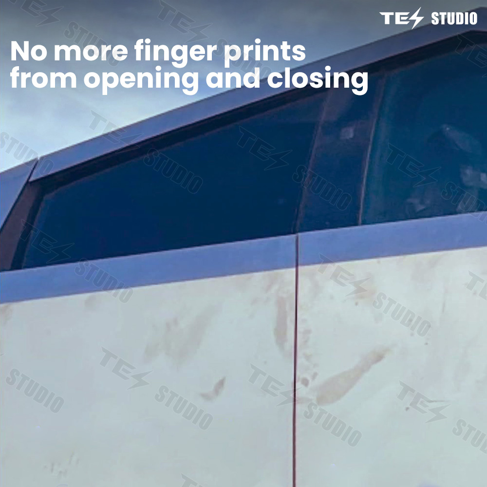 Tesstudio Tesla Accessories Fingerprint Resistant Cybertruck Door Handles V2 (4pcs)