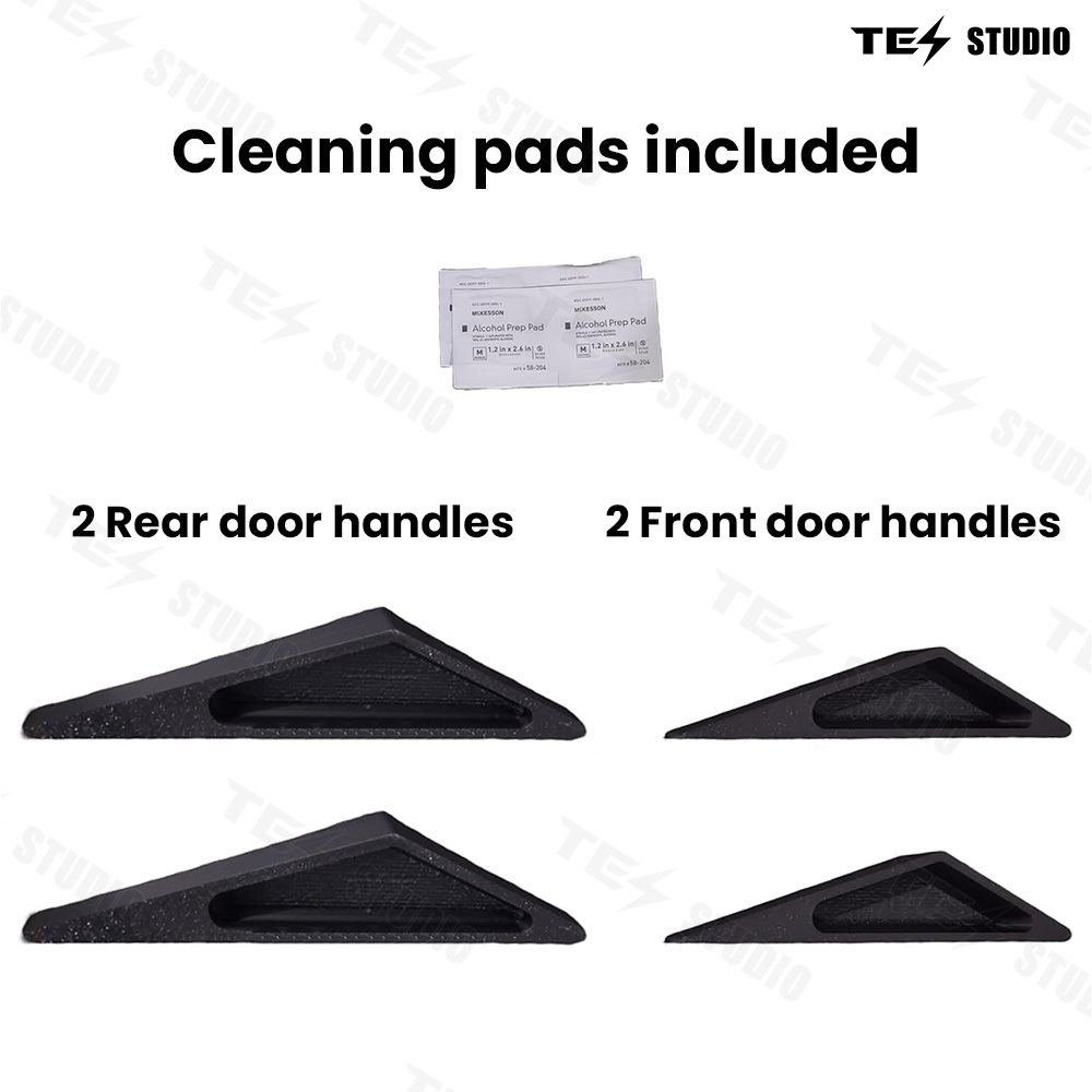 Tesstudio Tesla Accessories Fingerprint Resistant Cybertruck Door Handles V2 (4pcs)