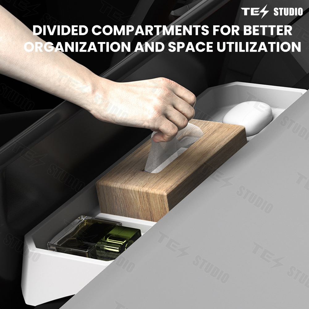 Tesstudio Cybertruck Accessories Silicone Dashboard Storage Box 