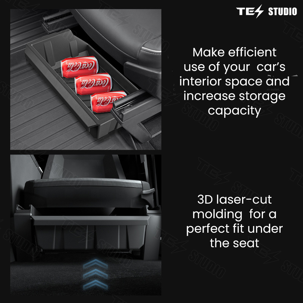 Underseat Storage Box for Tesla Cybertruck 2024|Tesstudio Cybertruck Accessories